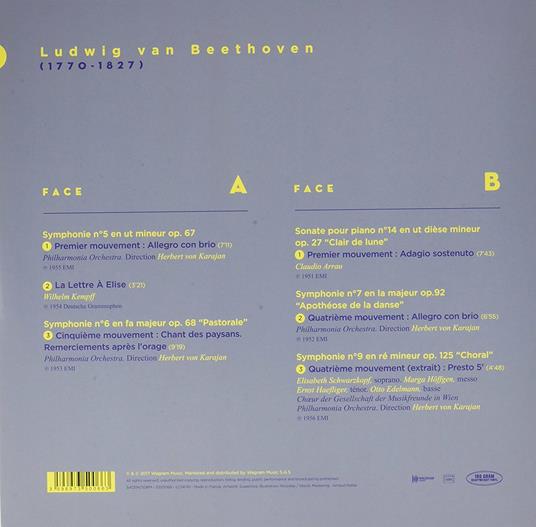 I capolavori - Vinile LP di Ludwig van Beethoven,Herbert Von Karajan,Wilhelm Kempff,Claudio Arrau,Elisabeth Schwarzkopf - 2