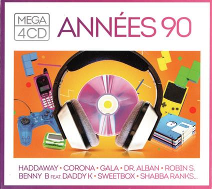 Mega 4 Cd: Annees 90 (4 Cd) - CD Audio