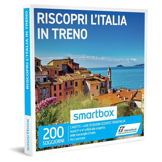 SMARTBOX - Riscopri l'Italia in treno - Trenitalia - Cofanetto regalo - 1  notte con colazione e 2 buoni sconto Trenitalia per 2 persone - Smartbox -  Idee regalo | IBS