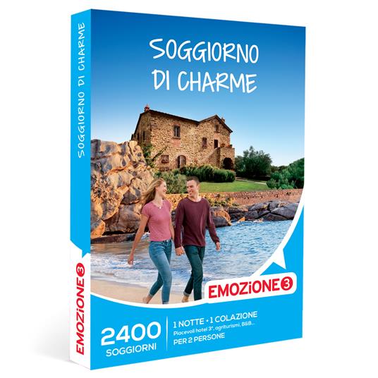 EMOZIONE3 - Soggiorno di charme - Cofanetto regalo - 1 notte con colazione per 2 persone