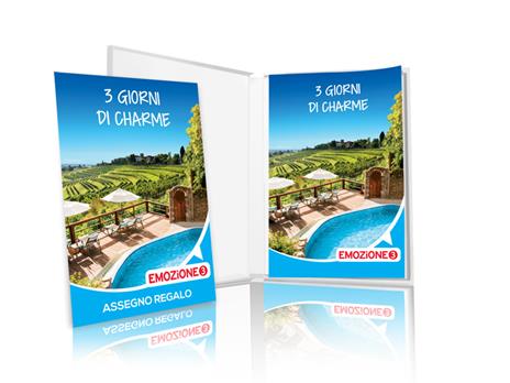 EMOZIONE3 - 3 giorni di charme - Cofanetto regalo - 2 notti e 2 colazioni per 2 persone - 2