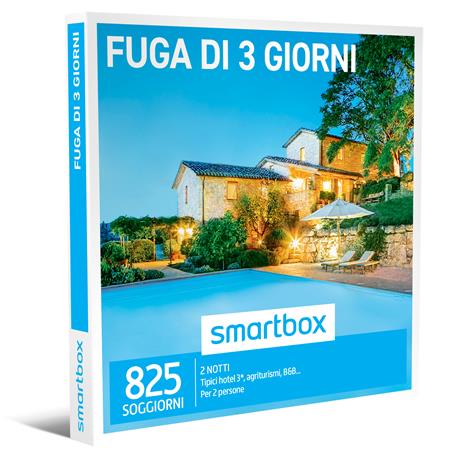 SMARTBOX - Fuga di 3 giorni - Cofanetto regalo - Un soggiorno di 2 notti per 2 persone