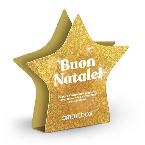 SMARTBOX - Buon Natale! - Cofanetto regalo - 1 soggiorno o 1 cena o 1 pausa relax o 1 attività di svago per 2 persone