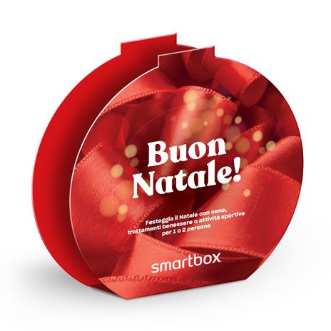 SMARTBOX - Buon Natale! - Cofanetto regalo - 1 cena o 1 trattamento  benessere o 1 attività sportiva per 1 o 2 persone - Smartbox - Idee regalo  | IBS