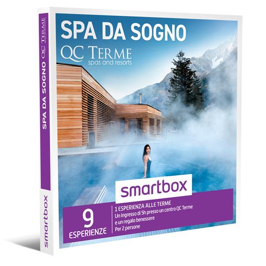 SMARTBOX - Spa da sogno - Cofanetto regalo - 1 ingresso di 5h presso un  centro QC Terme e un regalo benessere per 2 persone - Smartbox - Idee  regalo | IBS