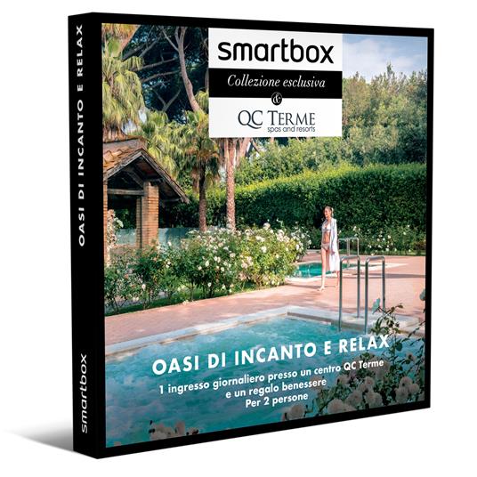 SMARTBOX - Oasi di incanto e relax - Cofanetto regalo - 1 ingresso  giornaliero presso un centro QC Terme e un regalo benessere per 2 persone -  Smartbox - Idee regalo | IBS