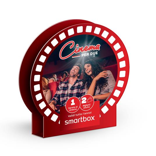 SMARTBOX - Cinema per due - Cofanetto regalo - 1 biglietto d''ingresso valido per una delle sale UCI Cinemas UNICI e The Space Cinema per 2 persone