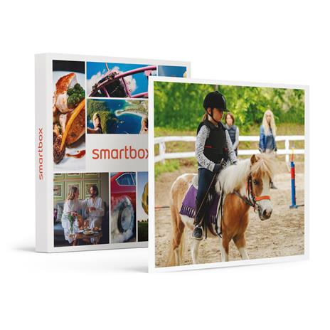 SMARTBOX - Piccoli cavalieri: 1 lezione di equitazione di 1h sui pony per 3 bambini vicino ad Alessandria - Cofanetto regalo