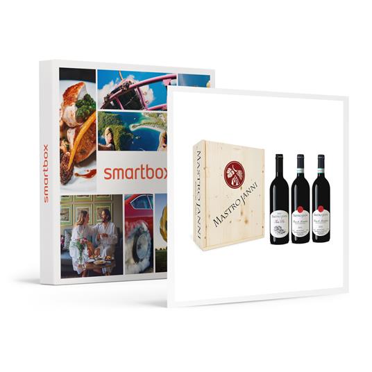 SMARTBOX - Selezione Mastrojanni: 3 pregiati vini rossi DOC e IGT con consegna a domicilio - Cofanetto regalo