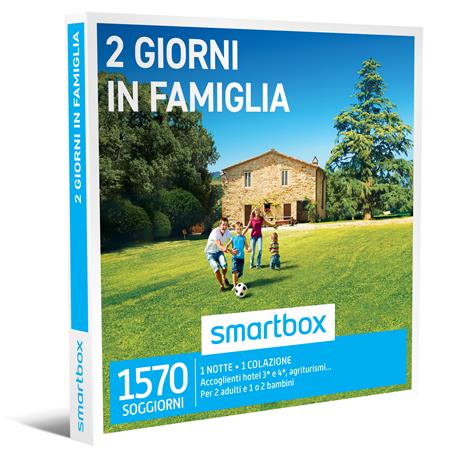 SMARTBOX - 2 giorni in famiglia - Cofanetto regalo - 1 notte con colazione per 2 adulti e 1 o 2 bambini