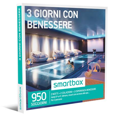 SMARTBOX - 3 giorni con benessere - Cofanetto regalo - 2 notti con colazione e pausa relax per 2 persone