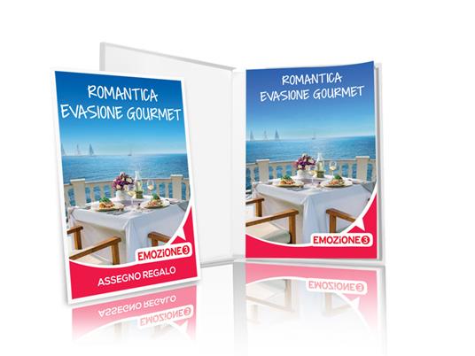 EMOZIONE3 - Romantica evasione gourmet - Cofanetto regalo - 1 notte con prima colazione e 1 cena per 2 persone - 2