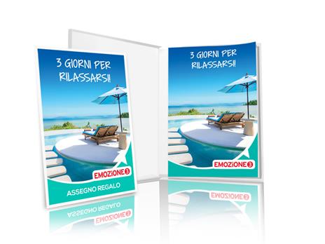 EMOZIONE3 - 3 giorni per rilassarsi! - Cofanetto regalo - 2 notti, 2 colazioni e 1 percorso benessere per 2 persone - 2