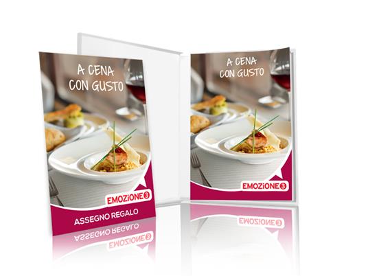 EMOZIONE3 - A cena con gusto - Cofanetto regalo - 1 invitante cena per 2  persone - Emozione3 - Idee regalo | IBS