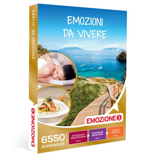 EMOZIONE3 - Emozioni da vivere - Cofanetto regalo - 1 esperienza benessere, enogastronomica o di svago per 1 o 2 persone