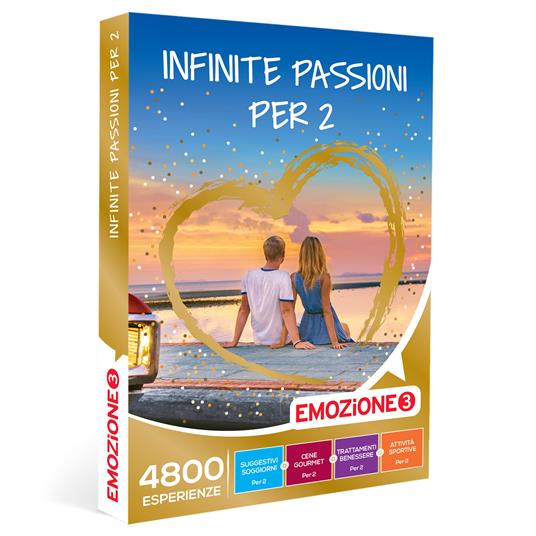 EMOZIONE3 - Infinite passioni per 2 - Cofanetto regalo - 1 attività a  scelta tra soggiorni, cene, esperienze benessere - Emozione3 - Idee regalo  | IBS