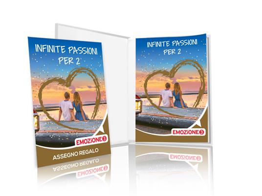 EMOZIONE3 - Infinite passioni per 2 - Cofanetto regalo - 1 attività a scelta tra soggiorni, cene, esperienze benessere - 2