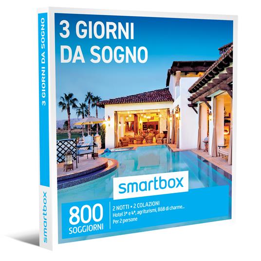 SMARTBOX - 3 giorni da sogno - Cofanetto regalo - 2 notti con colazione per  2 persone - Smartbox - Idee regalo | IBS