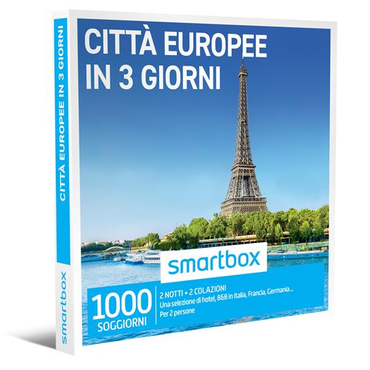SMARTBOX - Città europee in 3 giorni - Cofanetto regalo - 2 notti con prima  colazione per 2 persone - Smartbox - Idee regalo | IBS