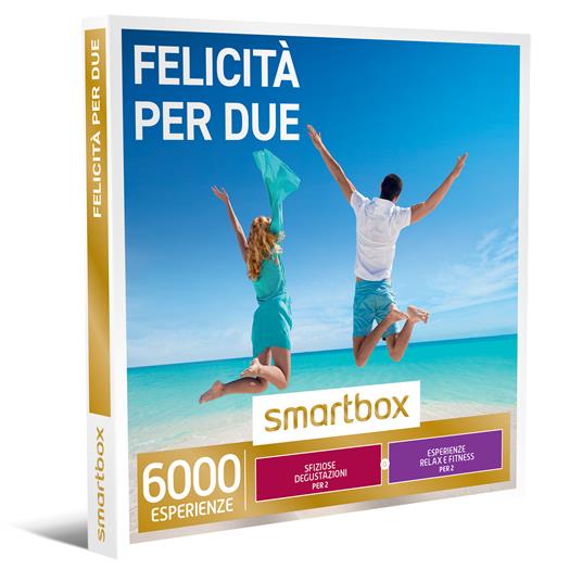 SMARTBOX Felicità per due Cofanetto regalo Una degustazione o una pausa  relax o un'attività di fitness per 2 persone - Smartbox - Idee regalo | IBS