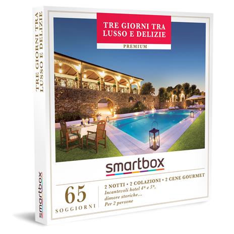 SMARTBOX - Tre giorni tra lusso e delizie - Cofanetto regalo - 2 notti con colazione e due cene per 2 persone