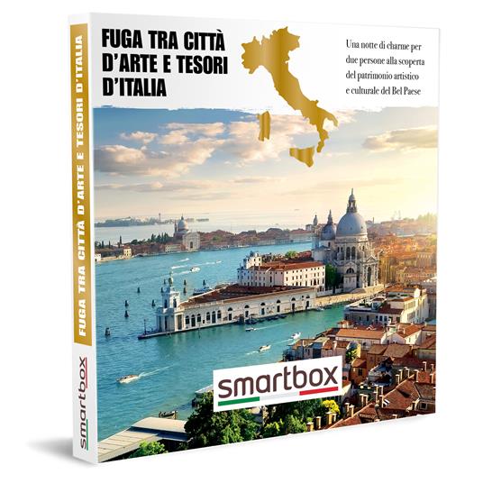 SMARTBOX - Fuga tra città d'arte e tesori d'Italia - Cofanetto regalo - 1 notte  per 2 persone - Smartbox - Idee regalo | IBS