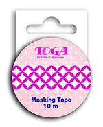 Toga mt33 Masking Tape Washi, Viola/Bianco, 5,5 x 7 x 1,5 cm