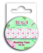 Toga mt88 Nastro di mascheratura Triangoli Washi Tape Verde/Rosa 5,5 x 7 x 1,5 cm