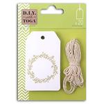 Toga D.I.Y with STY043 Etichette Tags con Spina, Altro, Oro, 4.5 x 8 x 0.1 cm