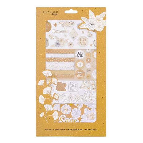 Kit di decorazione per scrapbooking rosa/oro