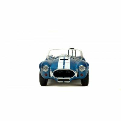 Ac Cobra 427 Mkii 1965 Metallic Blue W/White Stripes 1:18 Model Sl1850017 - 3