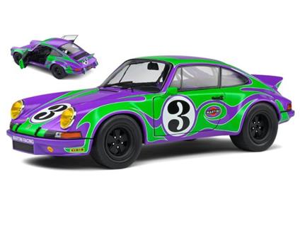 SOLIDO SL1801117 PORSCHE 911 RSR N.3 HIPPY TRIBUTE 1973 PURPLE/GREEN 1:18 Modellino