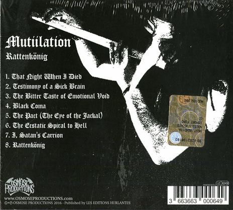 Rattenkonig - CD Audio di Mutiilation - 2