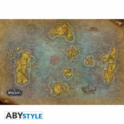 World Of Warcraft. Poster "Map" (91.5X61)