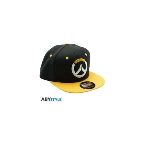 OVERWATCH Snapback Cap Nero e Giallo Logo Taglia Unica