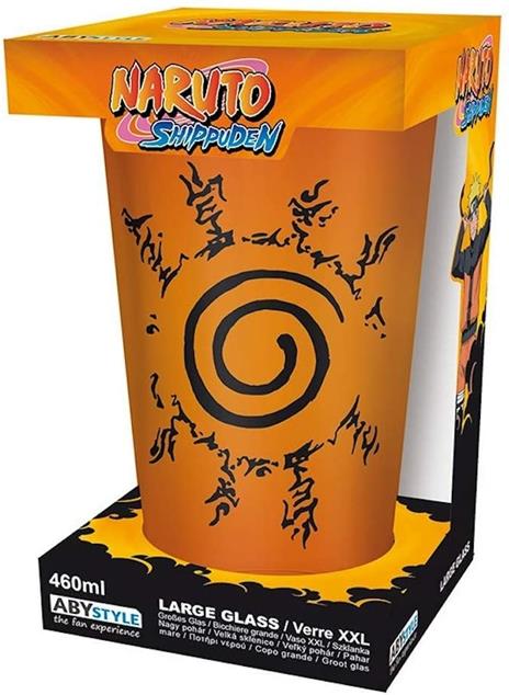 Large Glass 400ml / Bicchiere. Naruto Shippuden: ABYstyle - Konoha & Seal - 4