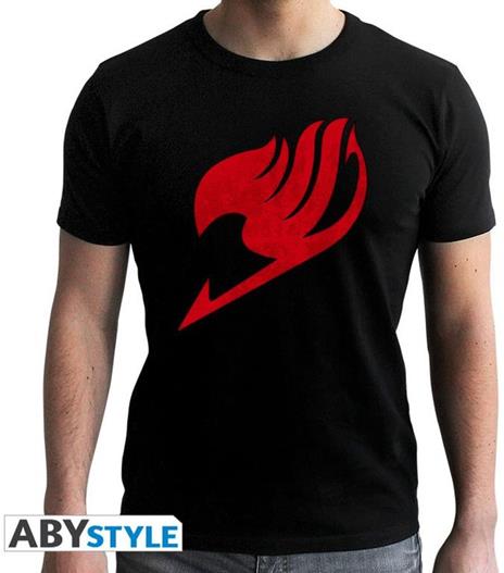 T-Shirt Unisex Tg. M. Fairy Tail: Emblem Black New Fit - 2