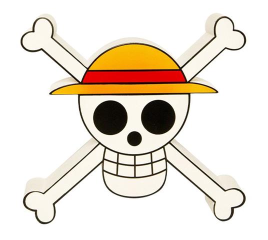 One Piece Lamp Skull - Lampada Teschio di Cappello di Paglia "Rufy" - 21 cm  - Abystyle - Abystyle - Idee regalo | IBS
