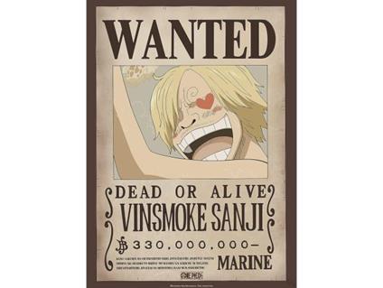 One Piece Poster Ricercato "Wanted Vinsmoke Sanji" 52 x 38 cm AbyStyle