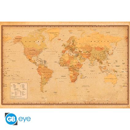 Harper Collins - Poster Maxi 91.5X61 - Antique World Map 21