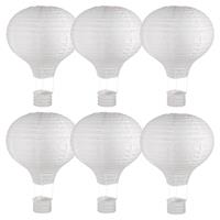 6 lanterne mongolfiera in carta con struttura in metallo Ø 30 x 40 cm -  Rayher - Idee regalo | IBS
