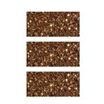 3 nastri adesivi glitterati 1,5 cm x 5 m - rame