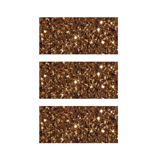 3 nastri adesivi glitterati 1,5 cm x 5 m - rame