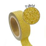 2 nastri adesivi glitterati 1,5 cm x 5 m - Oro