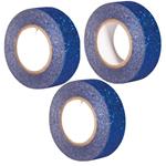 3 masking tape con glitter 5 m x 1,5 cm - blu notte