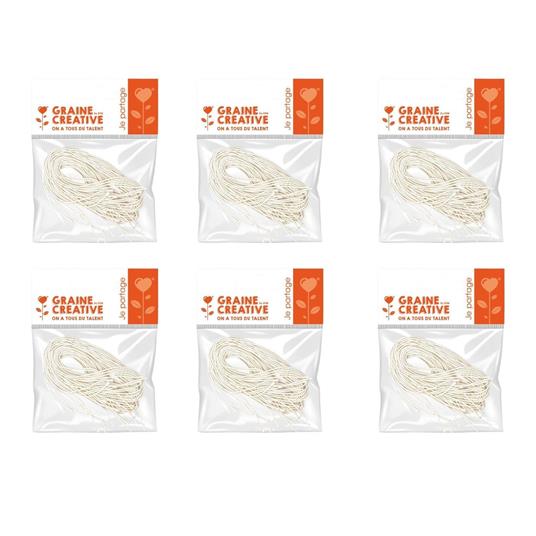 60 elastici bianchi per mascherine 60 cm - Graine Créative - Idee regalo |  IBS