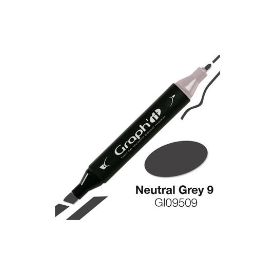 Marcatore a doppia punta Graph''It - Grigio neutro 9