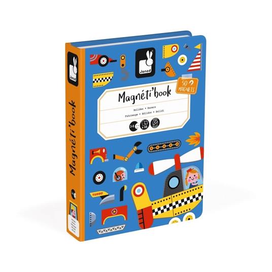 Janod Libro Con Magneti Veicoli Magnetibook Regalo Bambini Gioco Didattico  - Janod - Giochi in legno - Giocattoli | IBS