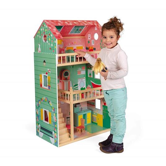 Casa Delle Bambole Happy Day - Janod - Casa delle bambole e Playset -  Giocattoli | IBS