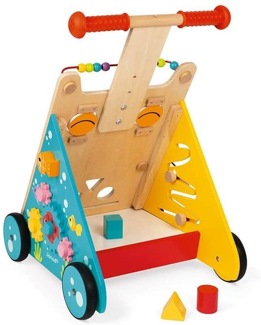 Carrello multiattività Gatto (legno) : Giocattoli a dondolo, cavalcabili e  carrelli Janod - J08005 - Giocattoli a dondolo, cavalcabili e carrelli -  Janod